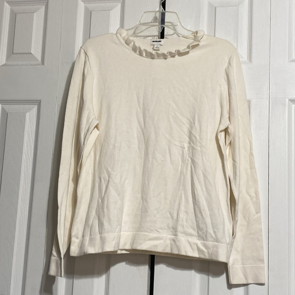 NWT J Crew cream sweater top shirt